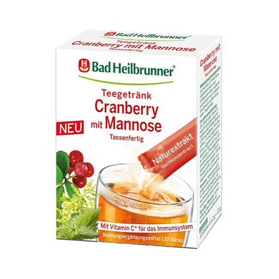 Bad Heilbrunner&reg; Cranberry mit Mannose, 10 Sticks