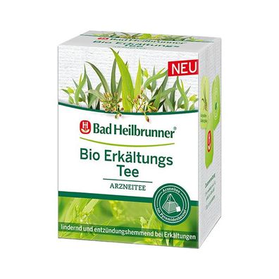 Bad Heilbrunner&reg; Bio Erkältungs Tee, 12 Pyramidenbeutel