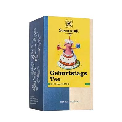 Sonnentor "Geburtstags Tee" Bio-Kräutertee, 18 Teebeutel