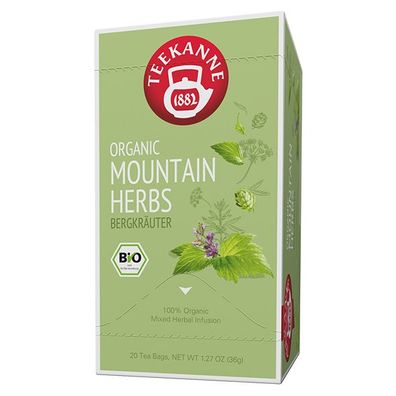 Teekanne Bio Organic Mountain Herbs Bergkräuter