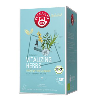 Teekanne Selected Bio Vitalizing Herbs, 25 Luxury Cups