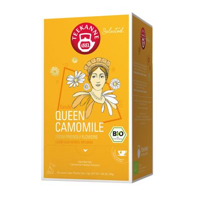 Teekanne Selected Bio Queen Camomile, 25 Luxury Cups