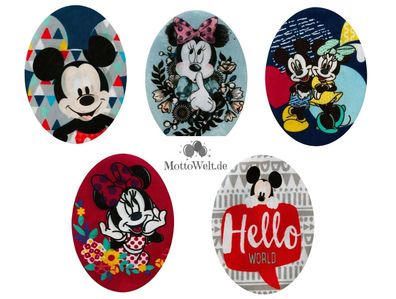 Mono Quick Disney Mickey Minnie Maus Oval, Bügelbilder Micky Mouse Patches