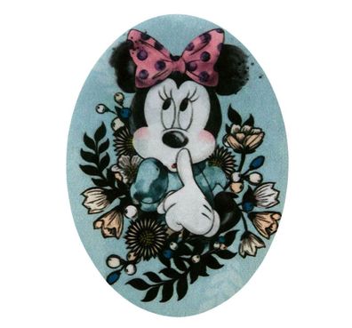 Mono Quick Disney Mickey Minnie Maus Oval, Bügelbilder Micky Mouse Patches