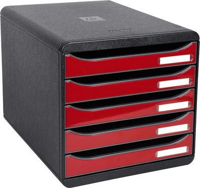 Exacompta 3097218D Premium Ablagebox mit 5 Schubladen für DIN A4+ Dokumente. Stape...