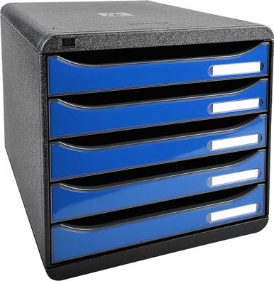 Exacompta 3097279D Premium Ablagebox mit 5 Schubladen für DIN A4+ Dokumente. Stape...