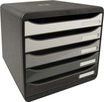 Exacompta 3097294D Premium Ablagebox mit 5 Schubladen für DIN A4+ Dokumente. Stape...