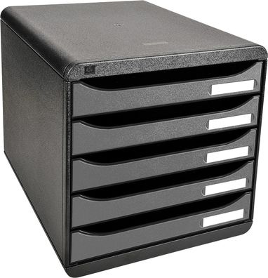 Exacompta 309738D Premium Ablagebox mit 5 Schubladen für DIN A4+ Dokumente. Stapel...