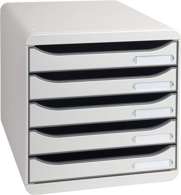 Exacompta 309740D Premium Ablagebox mit 5 Schubladen für DIN A4+ Dokumente. Stapel...