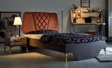 Luxus Schlafzimmer Nachttisch Betten Bett Komplett Set Design Einrichtung