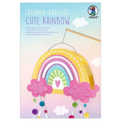 URSUS Laternen-Bastelset Regenbogen 3D