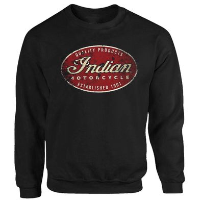 Indian Motorcycle Motorrad USA Biker Rocker 1% Pullover Sweatshirt S-4XL