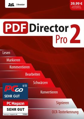 PDF Director Pro 2 - Editor - OCR - Formulare - Signieren - PC Download Version