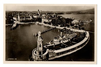 Lindau Bodensee Hafeneinfahrt Bayerische Löwe Alte Ansichtskarten Postkarten 1930