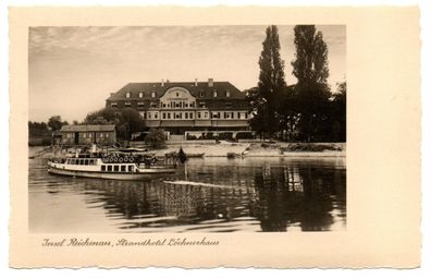 Insel Reichenau Strandhotel Löchnerhaus Bodense Alte Ansichtskarten Postkarten 1930