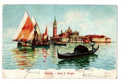 Venedig Alte Ansichtskarten von 1904 mit Stempel Motivkarten Postkarten Italien