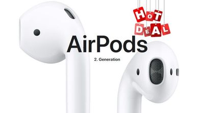 Apple AirPods (2. Generation), weiß Case mit MagSafe Ladefuktion
