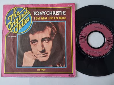 Tony Christie - I did what I did for Maria/ Las Vegas 7'' Vinyl Germany