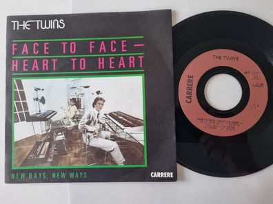 The Twins - Face to face - heart to heart 7'' Vinyl France
