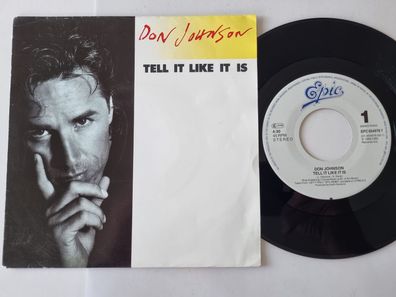 Don Johnson - Tell it like it is 7'' Vinyl Holland/ Miami Vice/ CV Aaron Neville