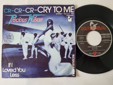 Precious Wilson - Cr-Cr-Cry to me 7'' Vinyl Germany