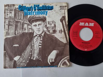 Gilbert O' Sullivan - Matrimony 7'' Vinyl Germany