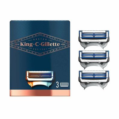 Gillette KING neck razor blades x 3 cartridges