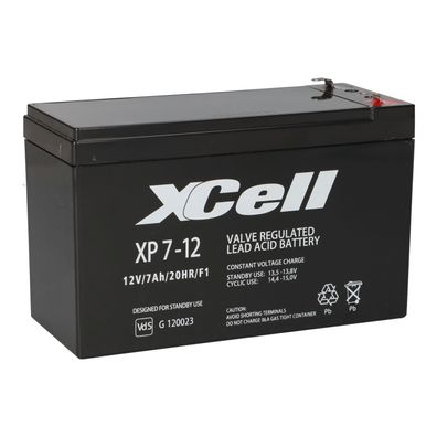XCell Bleiakku XP7-12 12V 7000 mAh Pb F1 4,8mm Anschluss