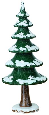 Hubrig Volkskunst 'Winterkinder Winterbaum mit Schneekristall 22 cm'