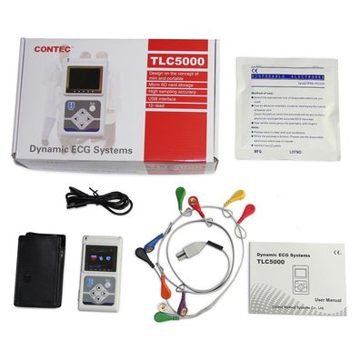 12 Kanäle 24-Stunden-Analysator EKG-Holter-Monitor-System EKG-Recorder, Software