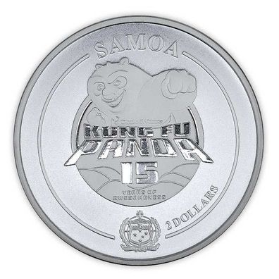 Silbermünze Kung Fu Panda 2023 1 oz 999 Silber Samoa