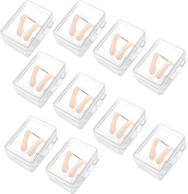 10 Stück Nasenklammer zum Schwimmen, wasserdichter Silikon-Nasenstecker
