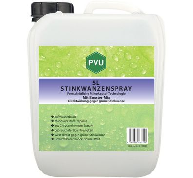 PVU 5L Wanzen Spray gegen Stinkwanzen bekämpfen mit Langzeitwirkung frei EX