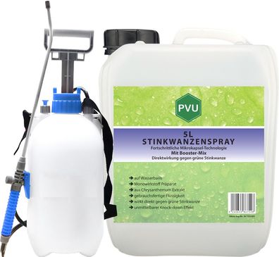 PVU 5L + 2x500ml Wanzen Spray gegen Stinkwanzen bekämpfen mit Langzeitwirkung frei