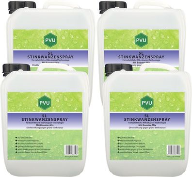 PVU 4x5L Wanzen Spray gegen Stinkwanzen bekämpfen mit Langzeitwirkung frei EX