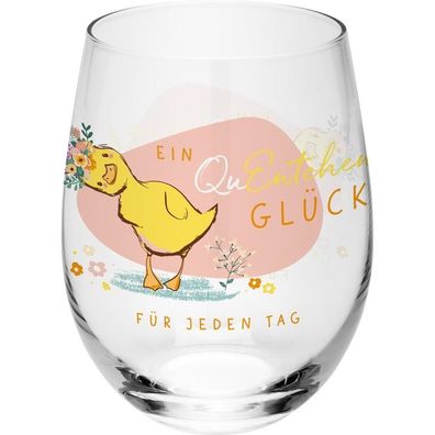 Sheepworld Trinkglas 60cl "Ein QuEntchen Glück " Neuware