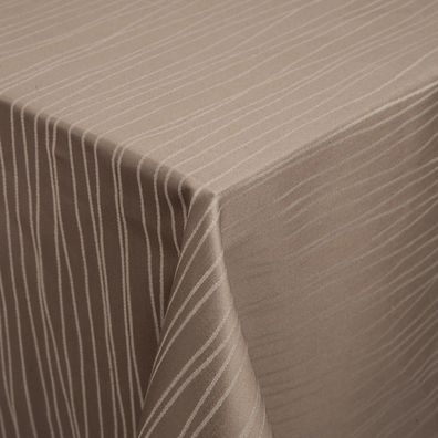 Tischdecke 130x130cm Mitteldecke Streifendessin quadratisch bügelleicht kochecht