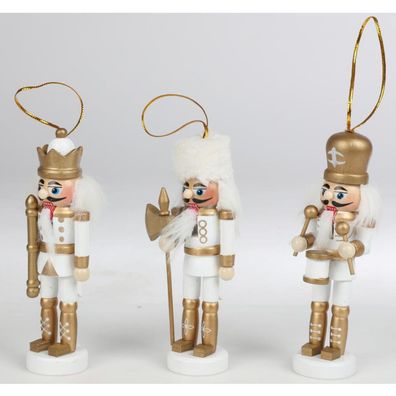 12x Nussknacker 3er Weihnachten Dekoration Christbaumschmuck Anhänger Advent