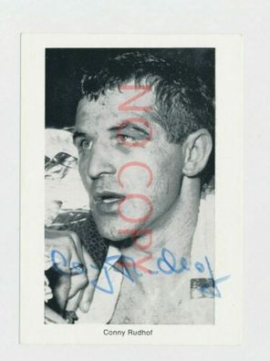 Autograph Autogramm Boxer Conny Rudhof #29