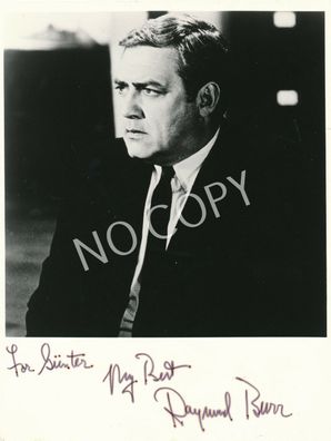 100% Original Autogramm Autograph handsigniert Raymond Burr J1.61