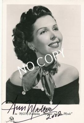 100% Original Autogramm autograph Karte handsigniert Ann Miller J1.15