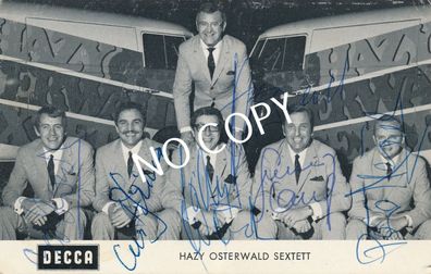 100% Original Autogramm Autograph Karte handsigniert Hazy Osterwald SextettJ1.17