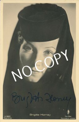 Original Autogramm handsigniert Brigitte Horney C1.49