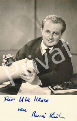 100% Original Autogramm autograph Karte handsigniert Rudi Kühn L1.54