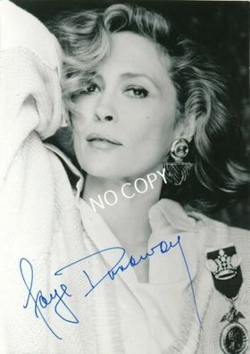 Faye Dunaway Original Autogramm handsigniert 60-90er Jahre C1.73