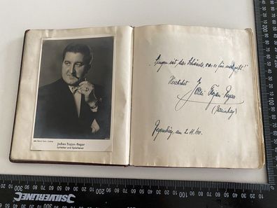 Regensburg Autogramm Buch Sammlung Internationale Künstler ca.55 St. um 1940 PO