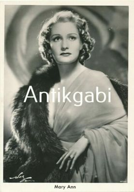 Mary Ann Autogrammkarte unsigniert 30er Jahre C1.5