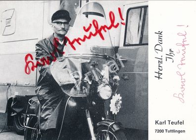 100% Original Autogramm Autograph Karl Teufel Komiker L1.03