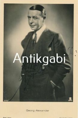 Gustav Alexander Original Autogramm handsigniert 30er Jahre Ross Verlag C1.5