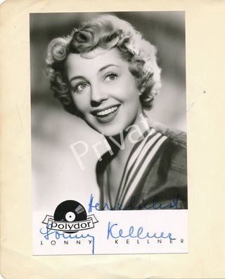 100% Original Autogramme Autograph Lonny Kellner Schauspielerin u.a. L1.04